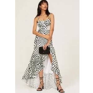 PatBO BOSSA LACE TRIM CORSET MAXI DRESS Size 4 S